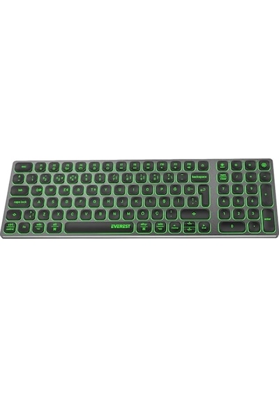 Everest KB-BT98 Bluetooth Ultra İnce+Şarjlı Q Kablosuz klavye