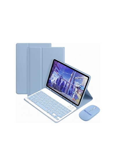 Microcase Samsung Uyumlu Galaxy Tab A11 Plus 11 İnch Tablet İçin Bluetooth Klavye Ve Mouse + Kılıf Bkk6