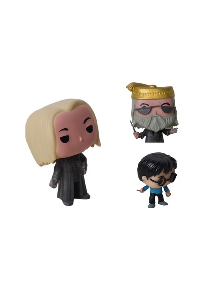 Harry Potter Pop Stil Lucius Malfoy Albus Dumbledore Harry Potter 3lü Karakter Figür Oyuncak 10 Cm. Harry Potter