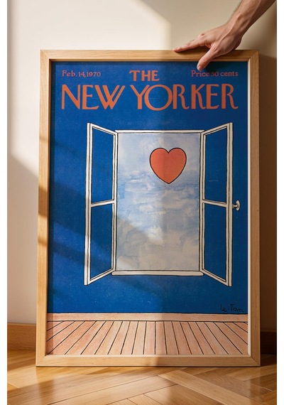 The New Yorker Çerçeveli Tablo February 14 1970