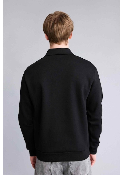 Defacto Kalın Kumaş Sweatshirt H1833ax26spbk81 Siyah-bk81
