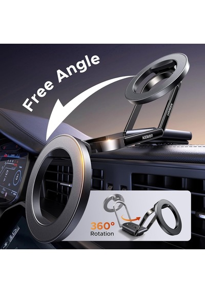 Magsafe Uyumlu 360 Döner Manyetik Araç İçi Telefon Tutucu, Havalandırma Montajlı, 65186 2 Mixed