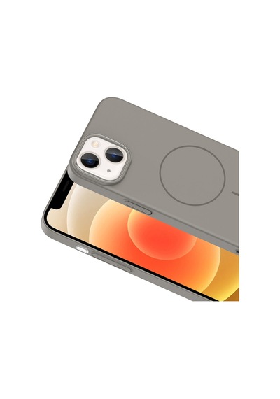 Ariatech Apple Uyumlu iPhone 13 Kılıf Magsafe Şarj Özellikli Ruby Silikon Kapak - Lacivert Lacivert