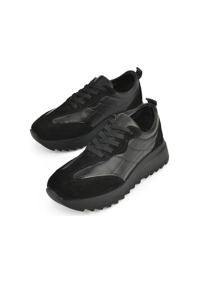 Ziya, Kadın Hakiki Deri Sneaker 1531050z26802420pk Siyah 1531050z26802420pk 000 Siyah