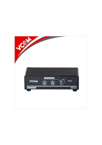 Vcom Dd132 1-2 Port 350Mhz Metal Vga Splitter
