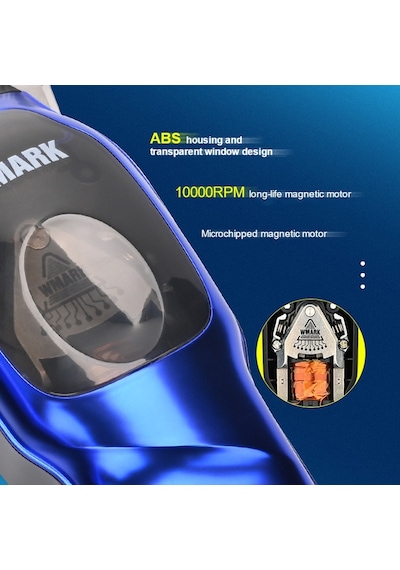 Sones Wmark Ng-9003 Elektrikli Saç Kesme Makinesi Yağ Başlı Elektrikli İtmeli Kesme Makinesi Şarj Edilebilir Saç Kesme Makası Mor