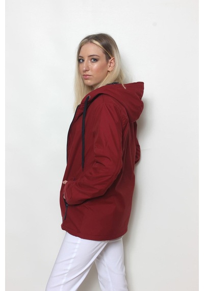 CottonCool Kadın Bordo Içi Polar Mont