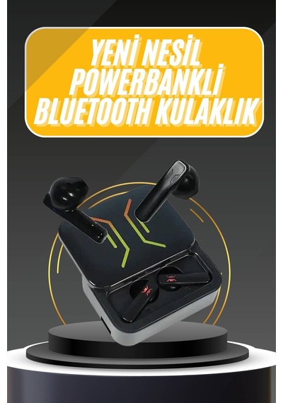 Powerbank Bluetooth Kulaklık Oyuncu Kulaklığı Yüksek Ses Kaliteli Kulak Içi