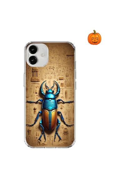 Apple Uyumlu iPhone 12 Şeffaf Kılıf Antik Mısır 3 Tasarımlı