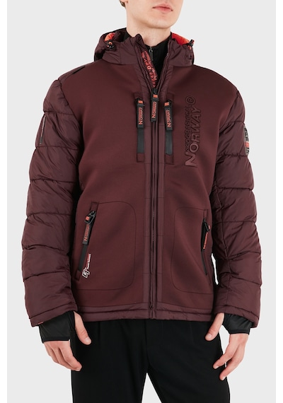 Norway Geographical Su Geçirmez Kapüşonlu Parka Erkek Parka Beachwood Kahve