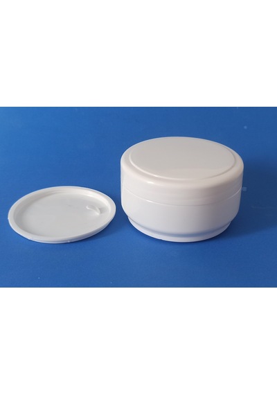 Boş Kozmetik Krem Pomat Kutusu Plastik Krem Kavanozu Plastik Contalı 30 ML Beyaz