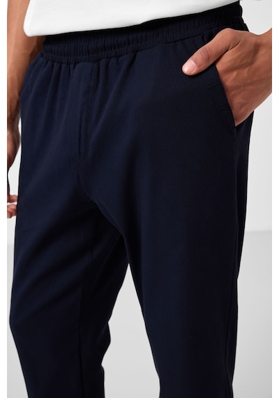 Tommylife Lacivert Standart Fit Dokuma Hafif Esnek Chino Erkek Pantolon - 82176 Lacivert