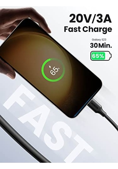 C To Usb C 3a Hızlı Şarj Ve Data Kablosu Siyah 2 Metre Diğer