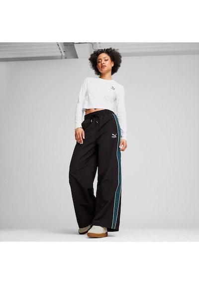 Puma Play Loud T7 Track Kadın Siyah Pantolon Düz 626807 Siyah