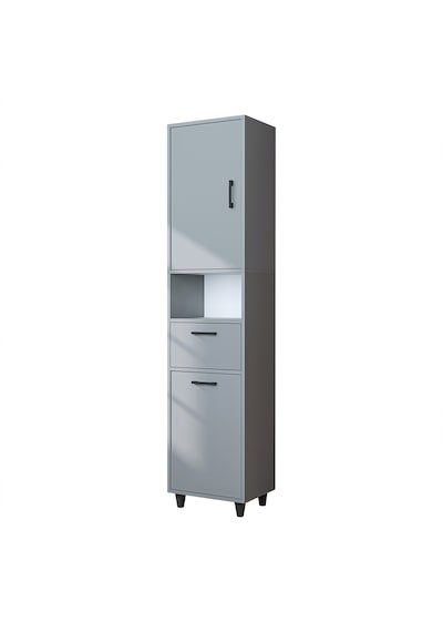 Çamaşır Sepetli Banyo Dolabı, Çok Amaçlı Dolap 45 X 200, Roomart Külgri