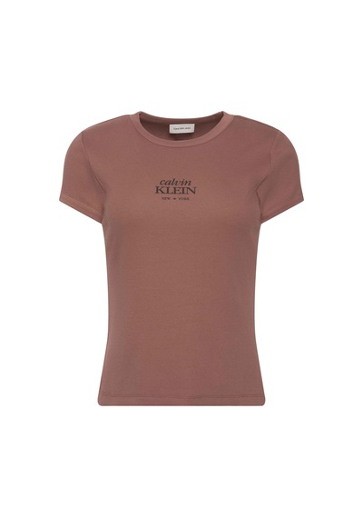 Calvin Klein Kadın Marka Logolu Günlük Kullanıma Uygun Gül Kurusu T-shirt Lv047f240g 41j