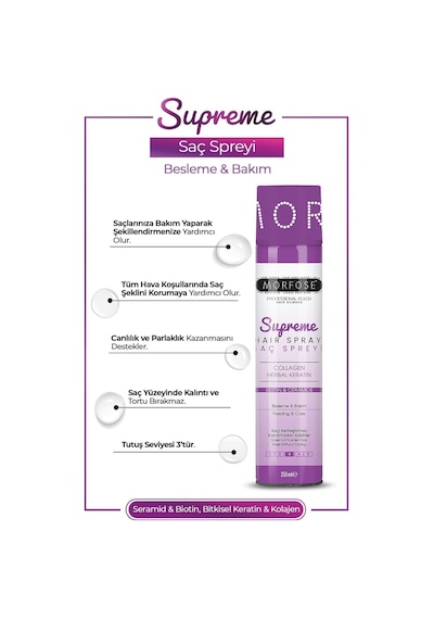 Supreme Saç Spreyi 250 Ml 2 Adet