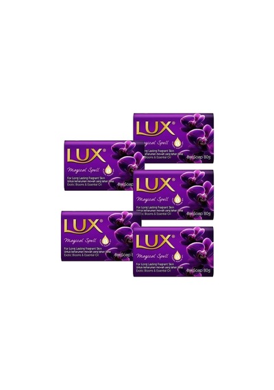 Lux Magical Spell Banyo Sabunu 5 x 80 G + Difaş Saç Fırçası + Tarak