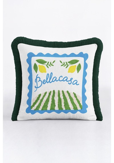 Akdeniz Limon Bahçe Motifli Saçaklı Yastık Kılıfı - Botanik Retro Mavi Siyah Püsküllü Kırlent Kılıfı Yalın Vadi Nektar Akdeniz Limon Bahçe Motifli Saçaklı Yastık Kılıfı - Botanik Retro Mavi Siyah Püsküllü Kırlent Kılıfı Yalın Vadi Nektar