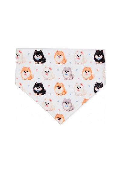 Sade Pomeranian Desenli Fular