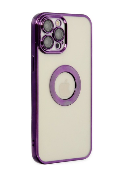 Apple iPhone Uyumlu 12 Pro Kılıf Slot Silikon - Mor Bzsxx00 1