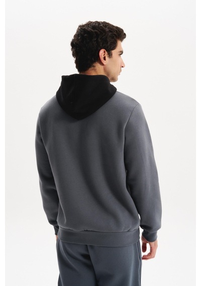 AR-MA Arma Erkek Kapüşonlu Sweatshirt Örme 3 İplik Şardonlu, Yazı Baskılı,cepsiz, Sade Ve Şık, Regular Fit K30254628901 Gri AR-MA Arma Erkek Kapüşonlu Sweatshirt Örme 3 İplik Şardonlu, Yazı Baskılı,cepsiz, Sade Ve Şık, Regular Fit K30254628901 Gri