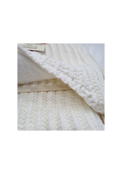 Uğur Bebe Originial Kitti Çocuk Atkı & Içi Polar Bere & Eldiven 3lü Set 4-8yaş Krem Krem