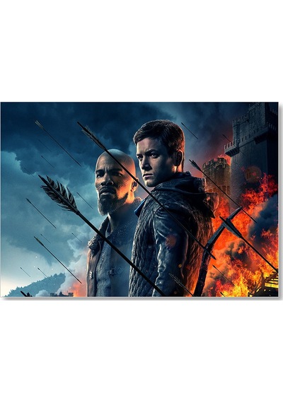Cakasepetim Robin Hood Taron Eggerton Jamie Fox Ahşap Mdf Tablo