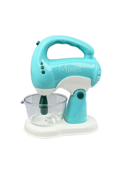 Gerçekçi Çırpıcısı Hareketli Sesli Işıklı Mikser Blender Oyuncak Mavi 17 Cm.