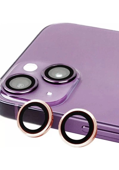 Newface Apple İphone 13 Raze Metal Kamera Lens - Pembe