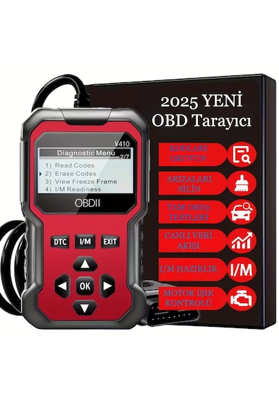 Arıza Tespit Cihazı Obd2 Araba Motor Hata Kodu Silme Tüm Araçlara Motor Lamba Söndürme Yeni Sürüm