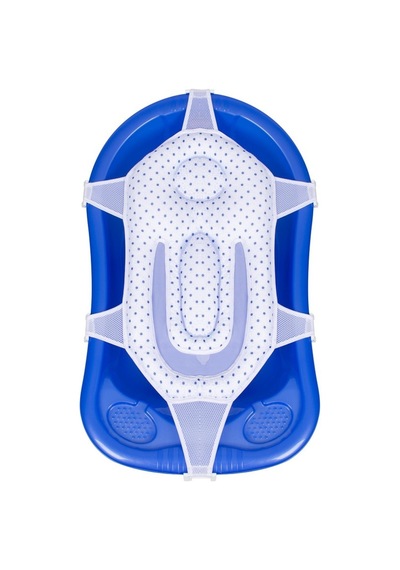 Sevi Bebe Art-689 Lacivert Puantiye Lüks Bebek Banyo Küvet Filesi