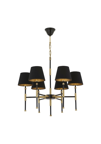 Siyah Boyalı Modern Avize Avonnı Av-66110-6bsy Siyah