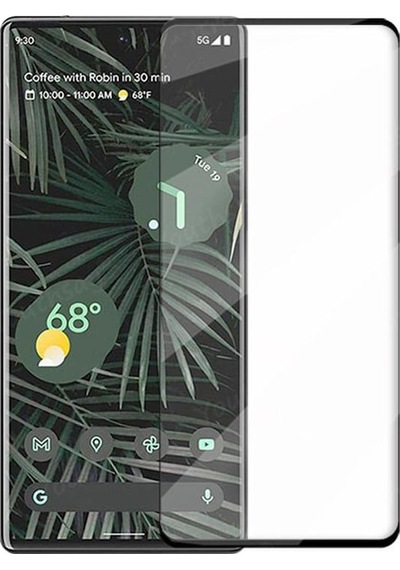 Microcase Google Pixel 6 Pro 3D Curved Tam Kaplayan Kavisli Tempe