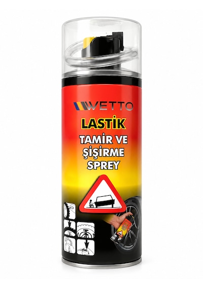 Wetto Lastik Tamir Ve Şişirme Spreyi 1 Adet