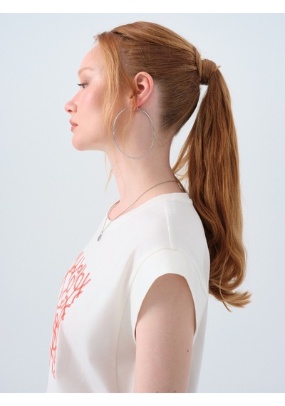 Loft Beyaz Kadın T-shirt Lf2038770 Beyaz