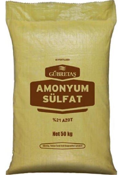 Gübretaş Amonyüm Sülfat %21 Azot Kükürt Şeker Çim Gübresi 50 KG