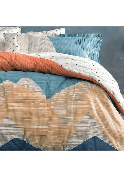 Yataş Bedding Aden Ranforce Çift Kişilik Nevresim Takımı Lacivert