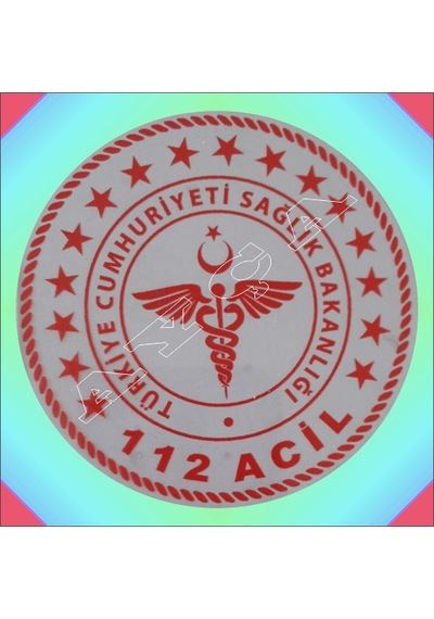 Sağlik Bakanliği 112 Acil Araç Stikiri Çok Renkli