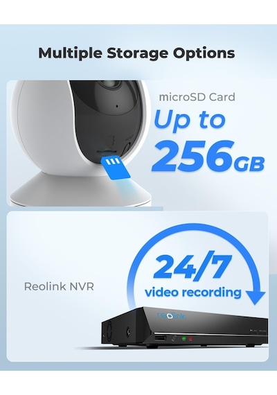 Reolink E1 2k İç Mekan Kamerası, Takılabilir 2.4g Wifi Güvenlik Kamerası Kablosuz