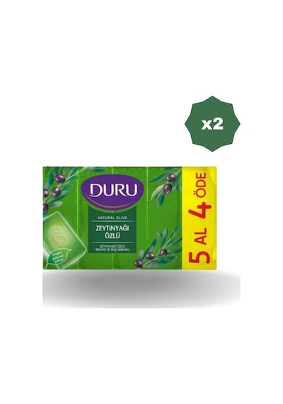 Duru Duş Sabunu Zeytinyağı Özlü 5'li 150 G 2 Adet