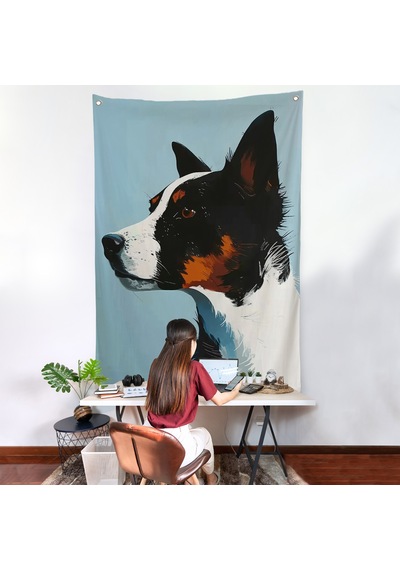 Sevimli Köpek Duvar Örtüsü-7635