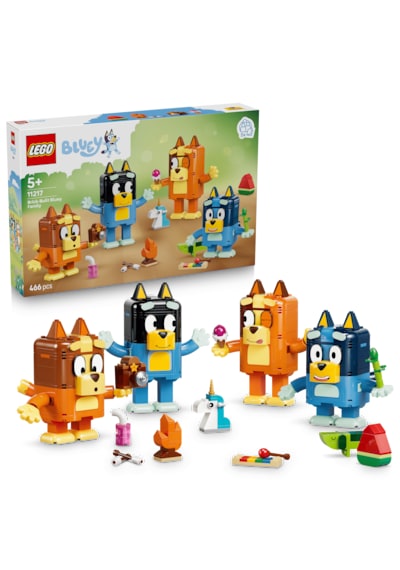LEGO® Bluey Parçalarla İnşa Edilen Bluey Ailesi 11217 - 5 Yaş ve Üzeri için Karakterler İçeren Oyuncak Yapım Seti (466 Parça)