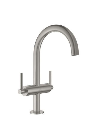 Grohe Atrio Lavabo Bataryası 1/2" L-Boyut - 21145DC0 Antrasit