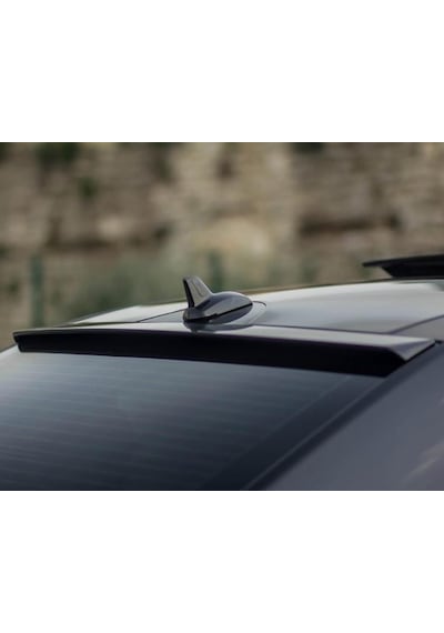 Mercedes W 212 E Class Cam Üstü Piano Black Spoiler