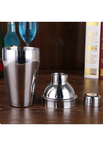 Komple Çelik 500ml Shaker Kokteyl Hazırlama Kabı Bardağı cin344