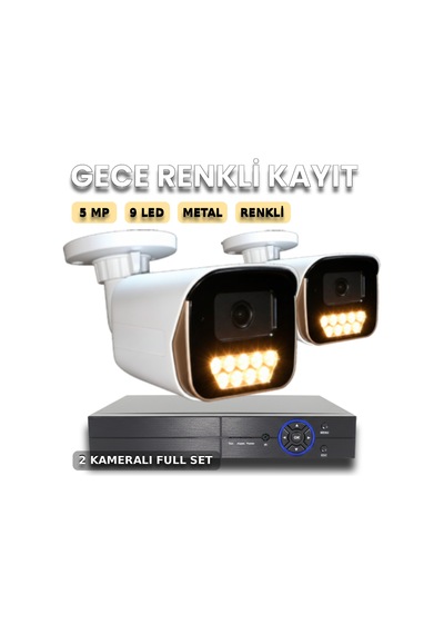 Çift Kalkan: Guard-max 2'li Full Renkli, 65m Metal Kasa Seti