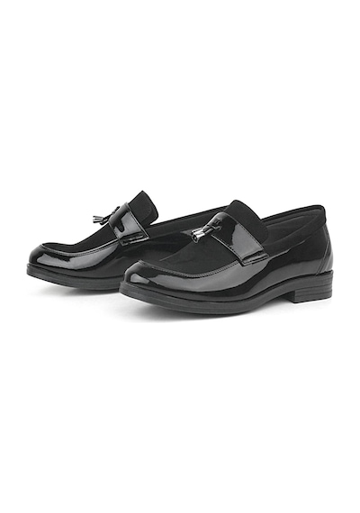 Rakerplus Siyah Rugan Klasik Loafer Erkek Çocuk Ayakkabı