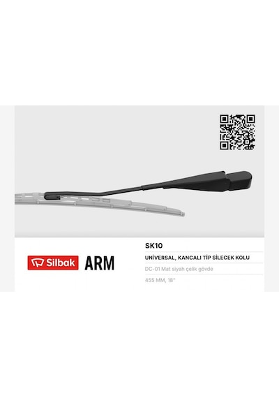 Silecek - 149 - Kolu Renault 12 Tsw, Toros Arka Cam - Almparca - Yeni Model