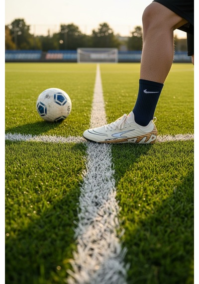 Enoch Bej Çok Dişli Aerodinamik Profesyonel Futbol Ayakkabısı Bej